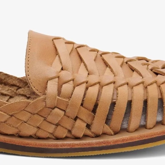 NISOLO Men's Huarache Sandal Woven Leather Brown (Almond) Size 13 - Picture 4 of 5